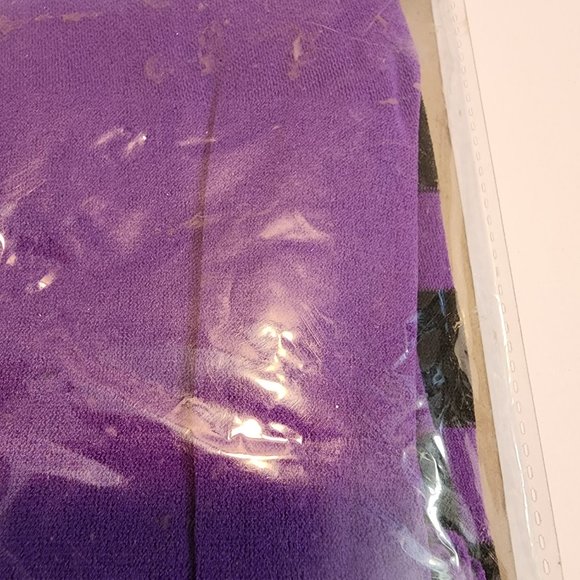 Purple and Black Children's Striped Tights - Picture 4 of 4